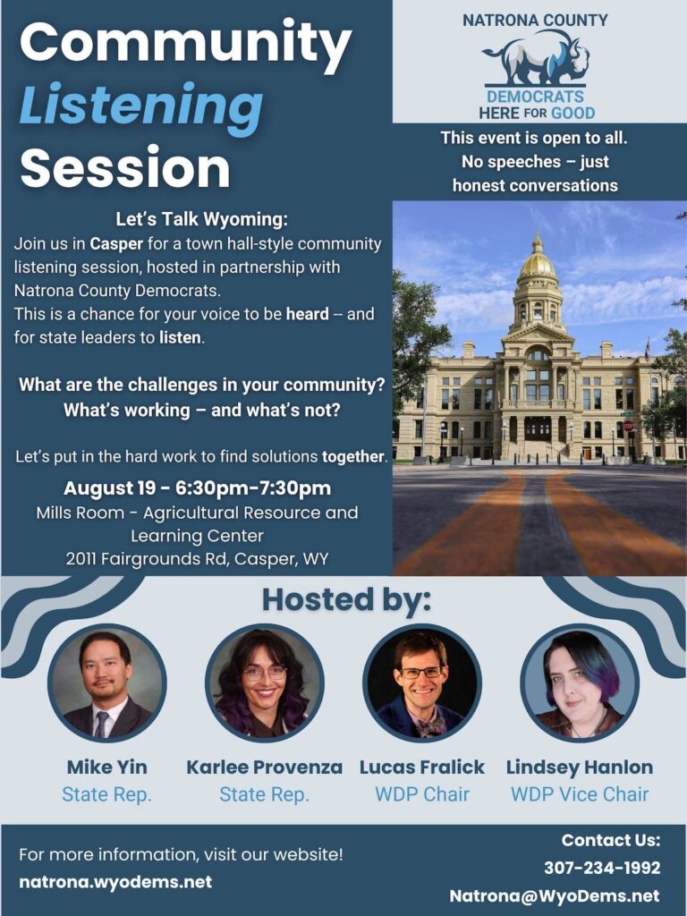 Information about the event on August 19, 2025. Photos of the hosts, Mike Yin, Karlee Provenza, Lucas Fralick, Lindsey Hanlon
